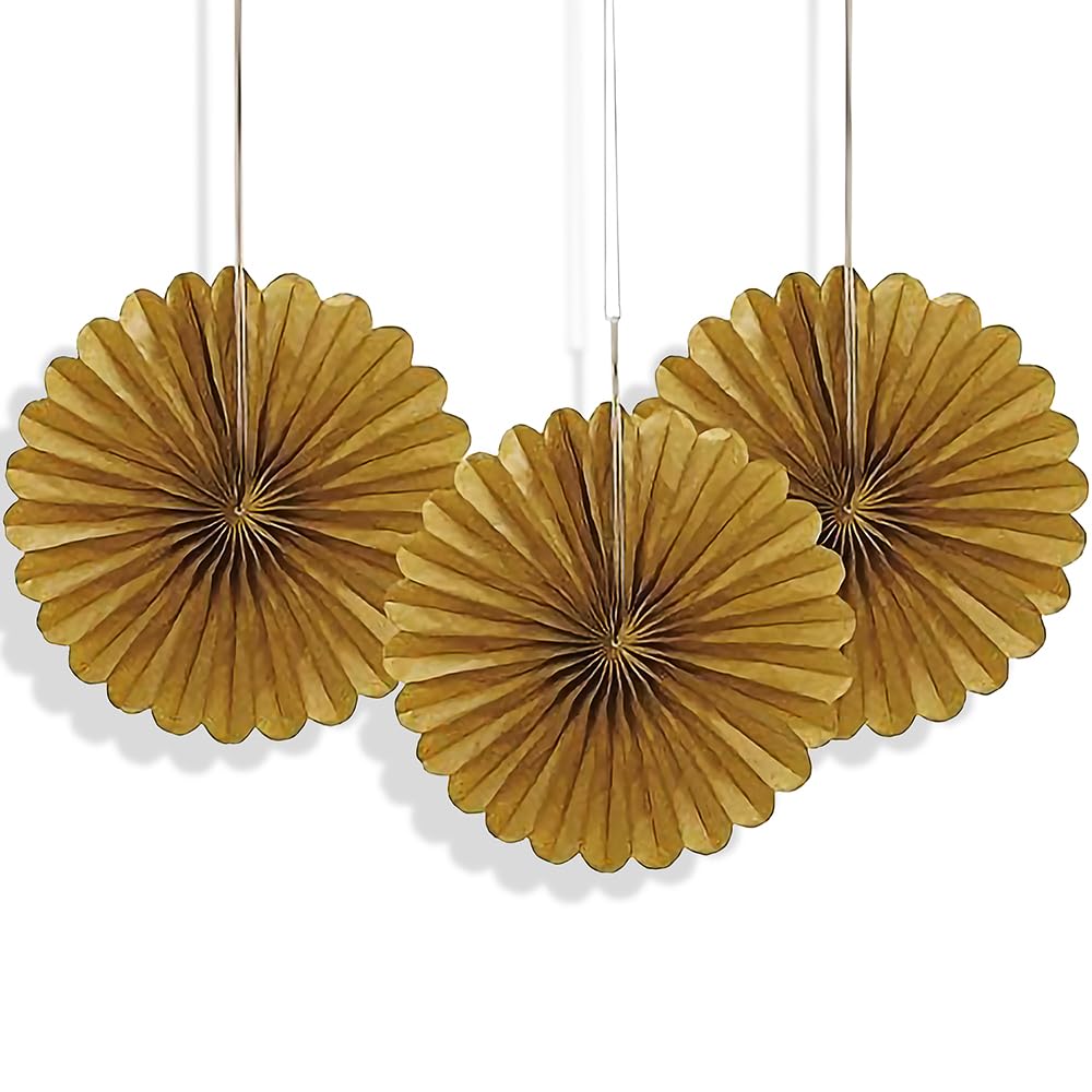 Unique Hanging Ornament, 6", Gold