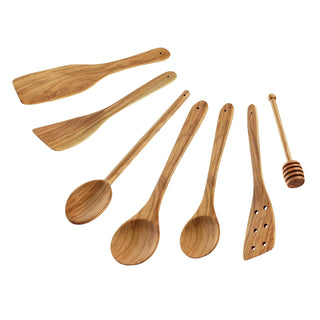 Cilio Food Spatula, 7-Piece Asst'd, Natural