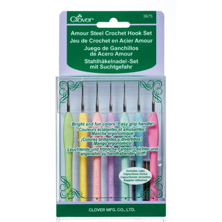 Clover Amour Steel Crochet Hook Set