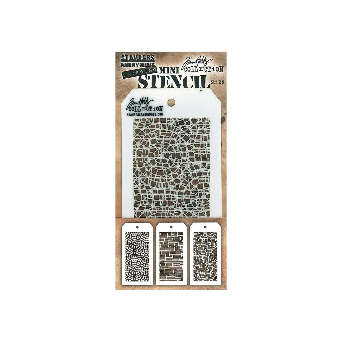 Stampers Anonymous Template Stencil, 21.6 x 9.1 x 0.1 cm, Transparent