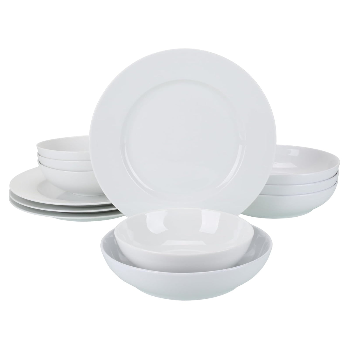 BIA Cordon Bleu Dishware Plate, 15.3 x 13.7 x 12.9 inches, White