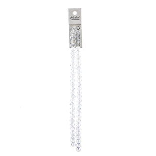 John Bead Craft Bead, 6mm x 8mm, Transparent Crystal AB