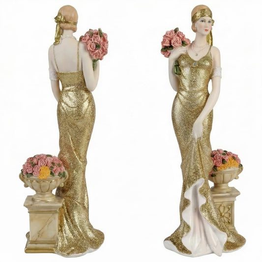Comfy Hour 13 Inch Victorian Lady Figurine, Glamorous Elegance Decor