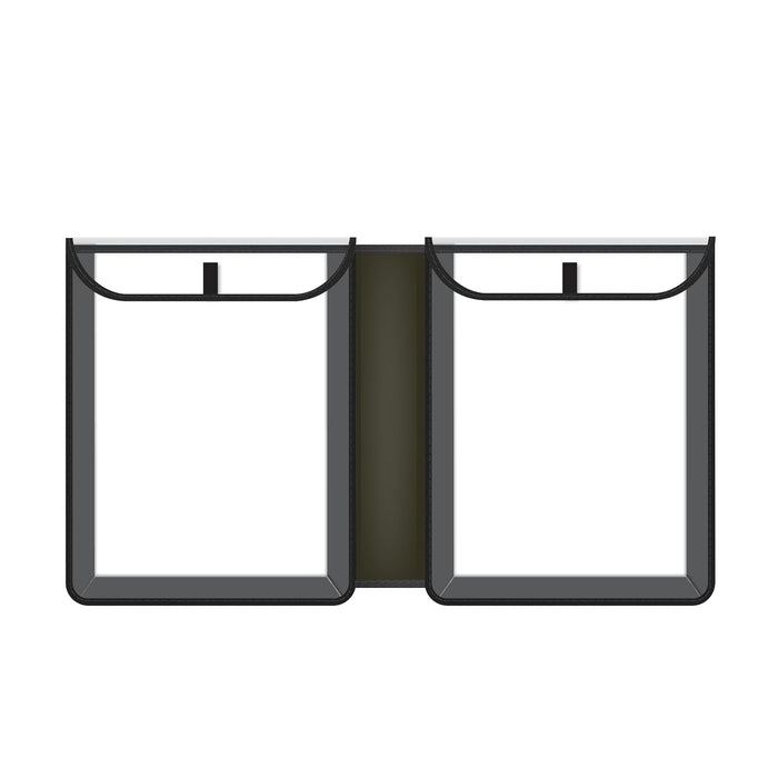 C-Line Homework Connector Folder, Black, 1/2" x 10 3/4" x 13"