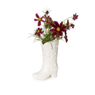 Two's Company Vase, 7-inch, White