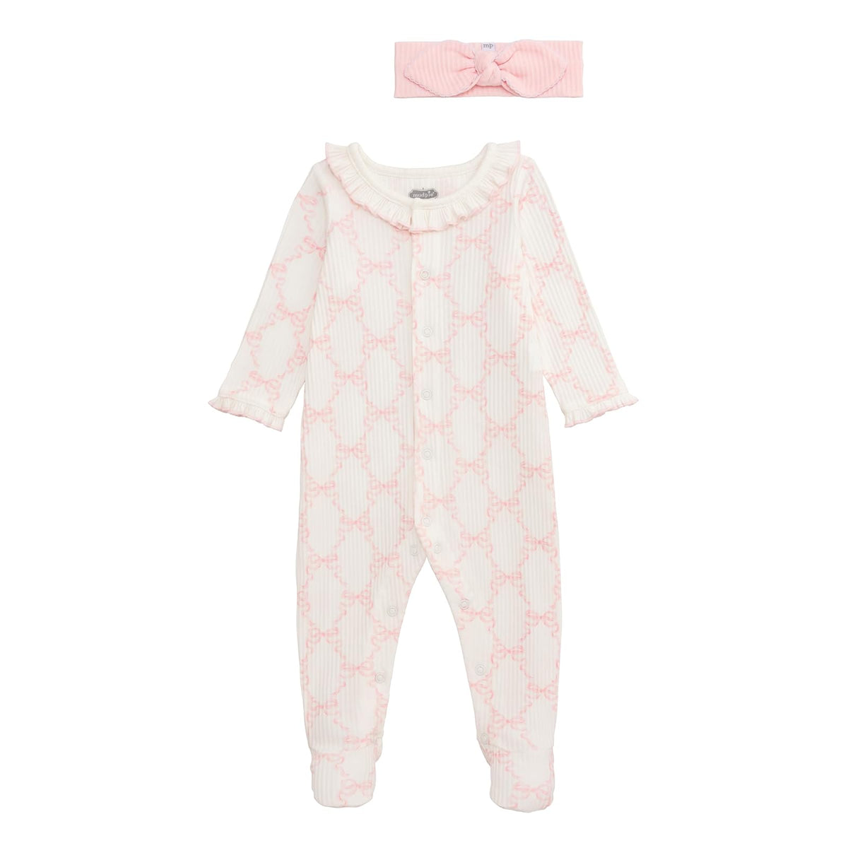 Mud Pie Pajamas, 6-9 Months, Pink
