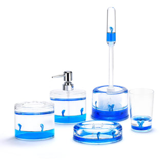 Locco Decor Bathroom Container Set, 5-piece, Dolphin