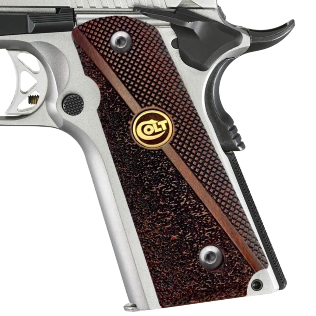 Zib Grips Gun Grip, Multi, Gold Metal Logo 1911