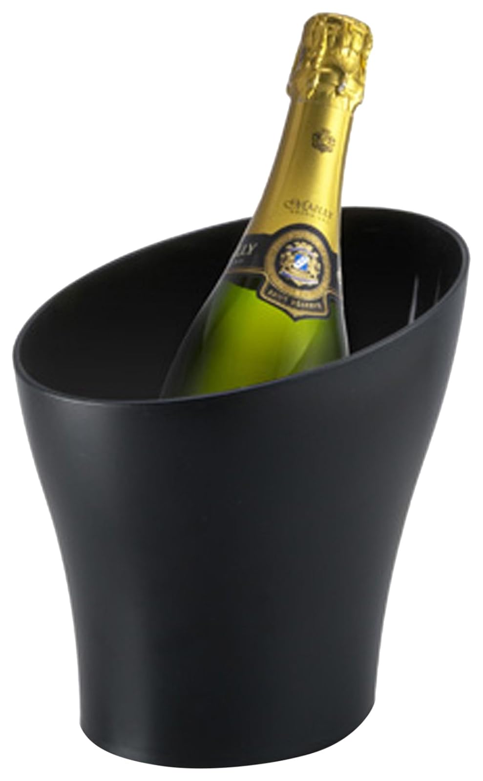 Prodyne Slope Textured Wine Bucket, Black