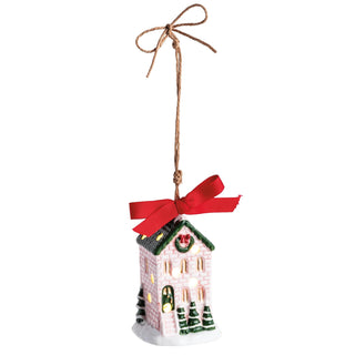 Mud Pie Hanging Ornament, 3 1/4" x 2", Pink