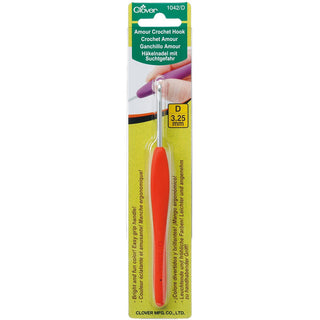 Clover Crochet Hook, 3.25 millimeters, Orange