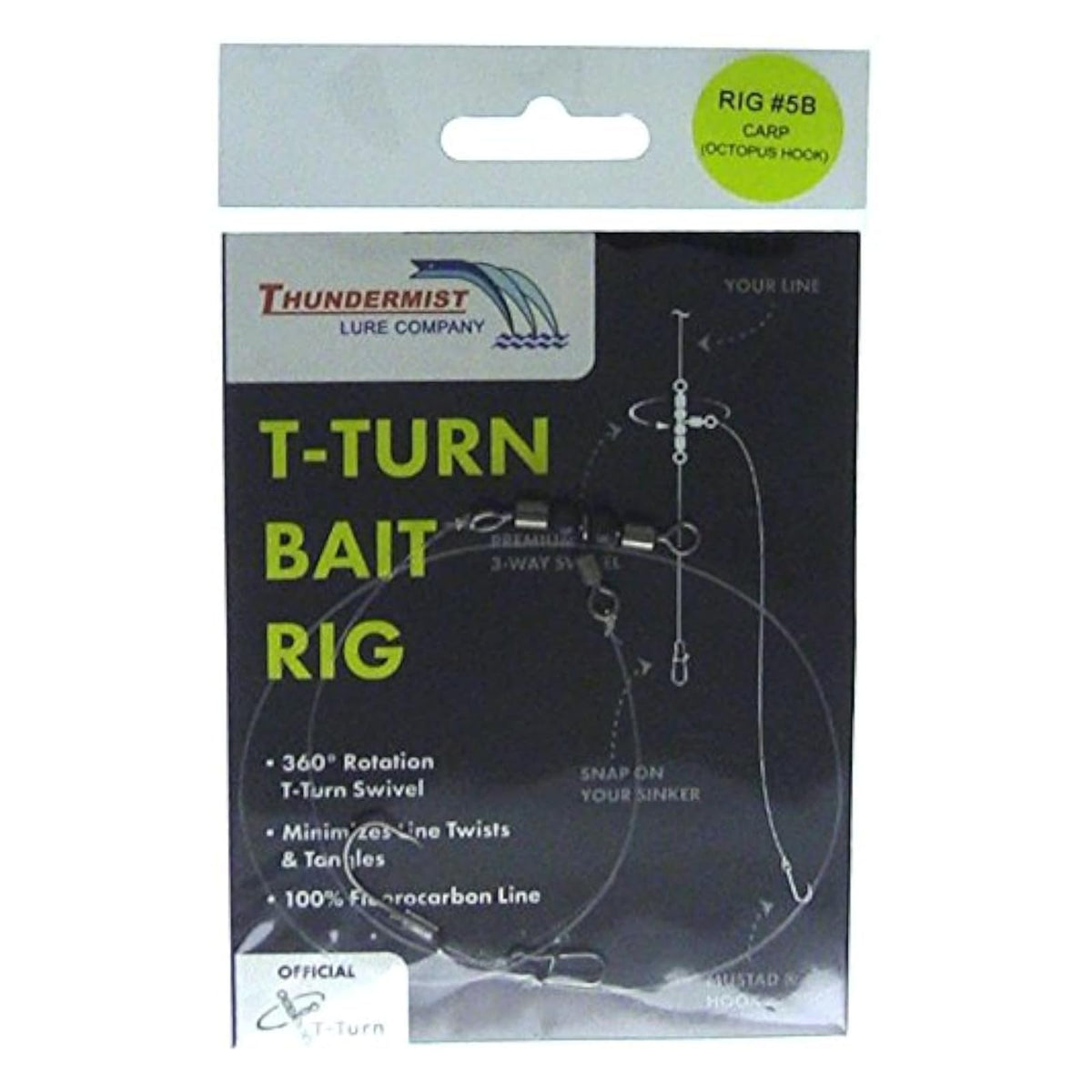 Thundermist Lure Company Fishing Hook, Size 5, Clear