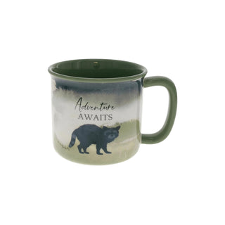 Pavilion Gift Company Drinking Cup, 17 Ounces, Cream, Green, Gray, Beige