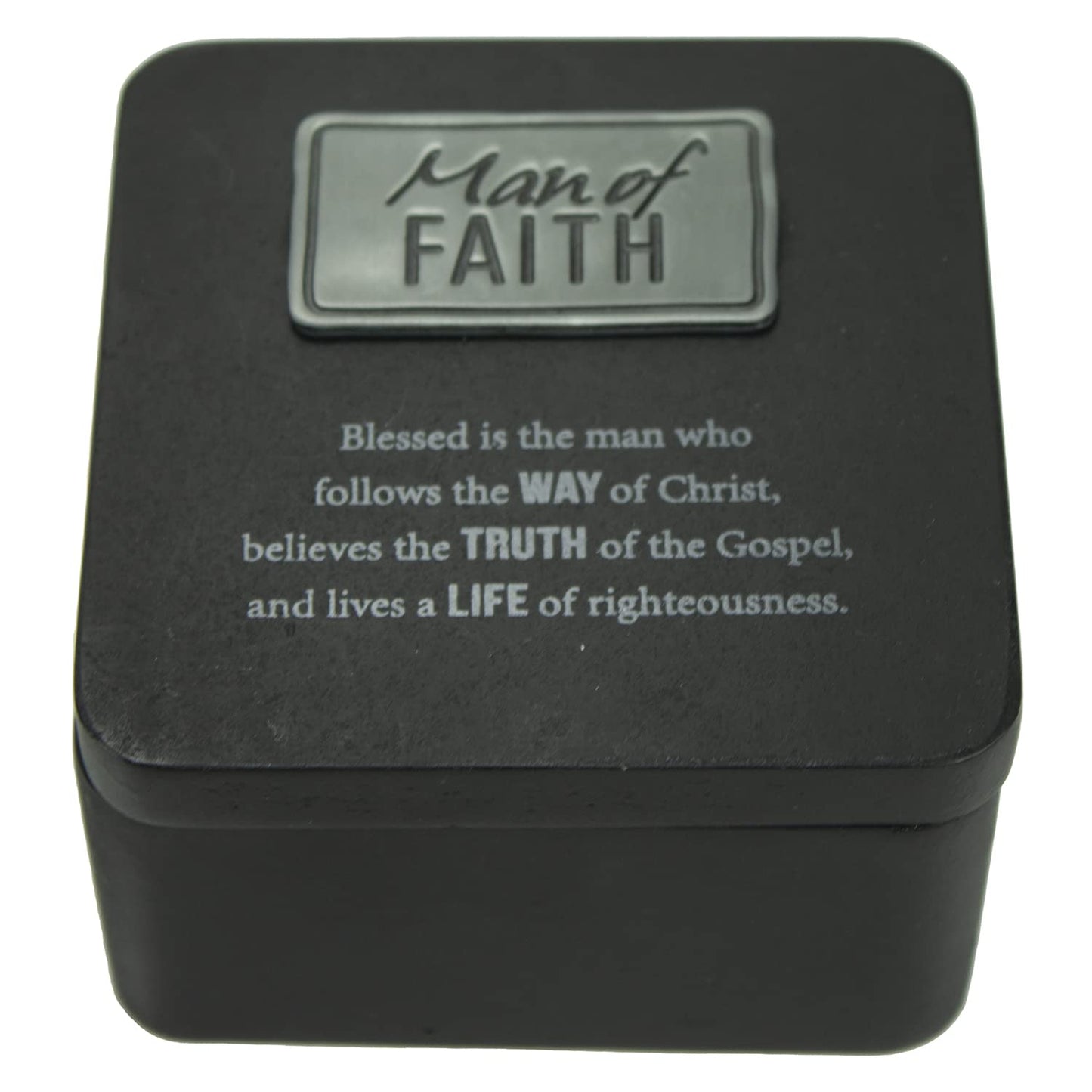 Cathedral Art Abbey & CA Gift Man Of Faith Keepsake Box W/ Magnetic Cover