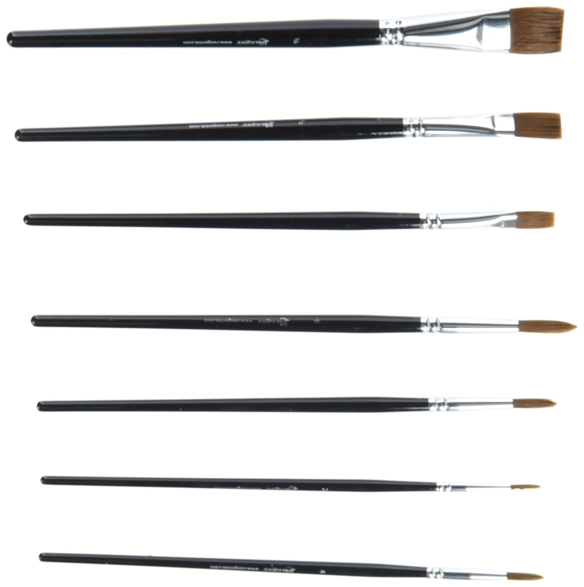 Ranger Paint Brush, 7-Piece, Multicolored