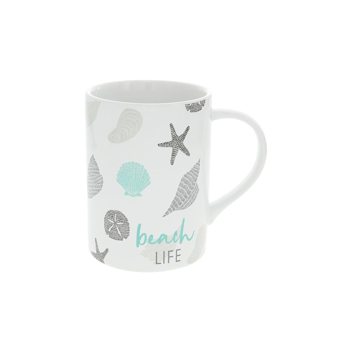 Pavilion Gift Company Drinking Cup, 18 Ounces, White, Gray, Green