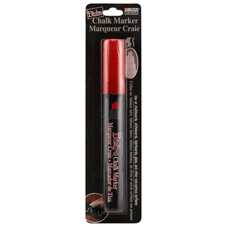 UCHIDA 483-C-2 Chisel Tip Bistro Chalk Marker, Red