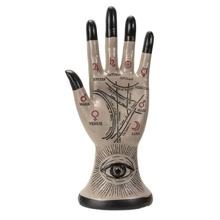 Pacific Trading Giftware Palmistry Hand Figurine, 8.86-inch Height, Resin, Home Décor, Tabletop Décor, Halloween