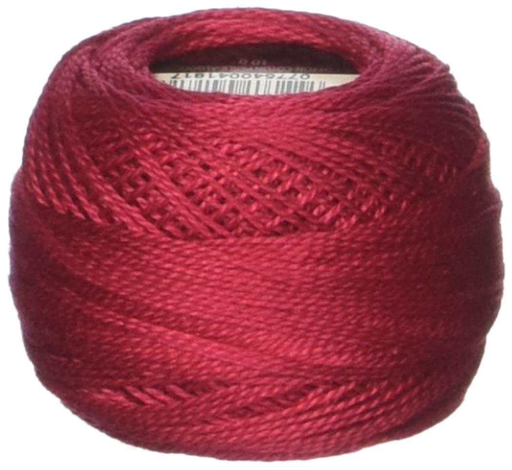 DMC Yarn, Size 8, Medium Red