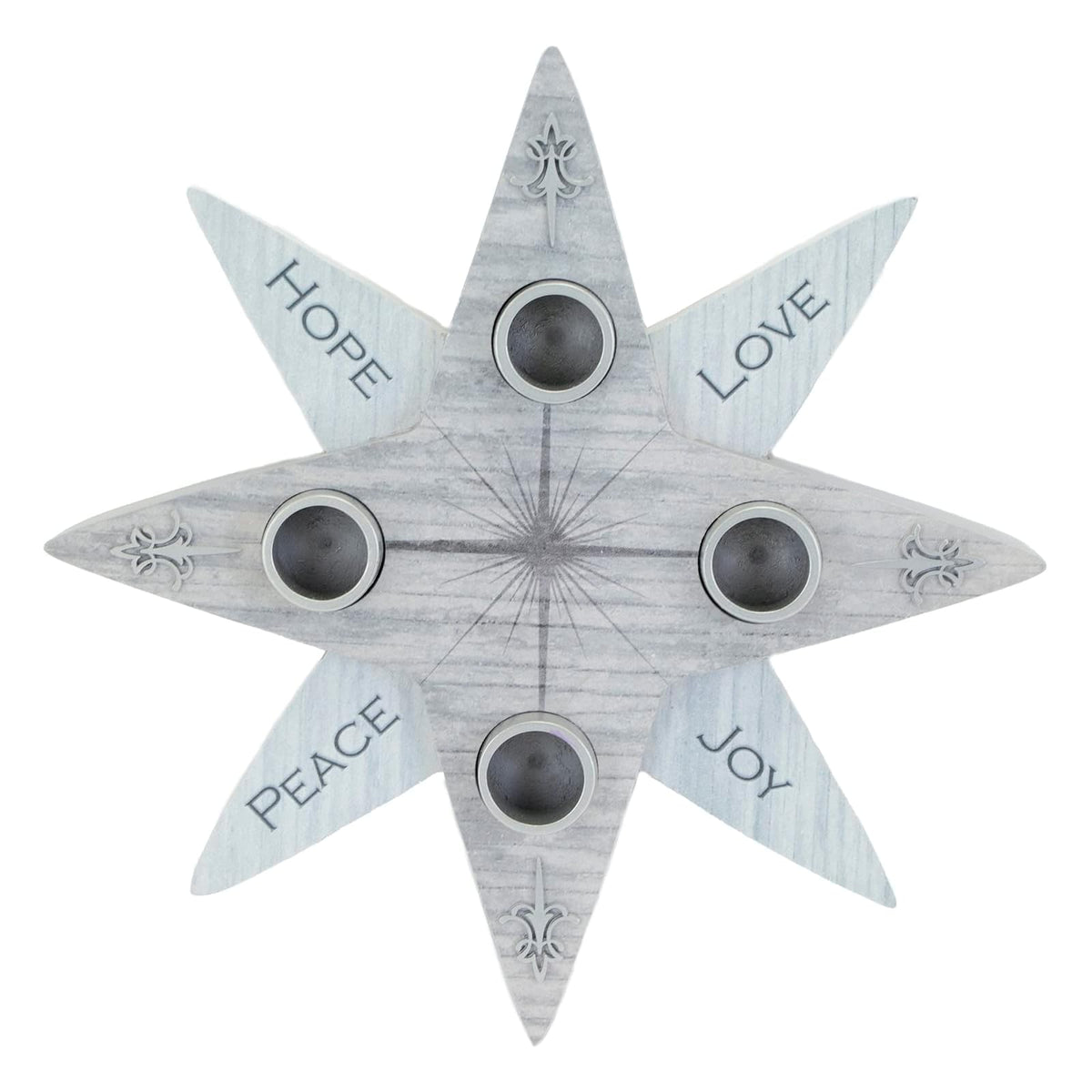 Abbey + CA Gift Candle Holder, 9 inches, Gray