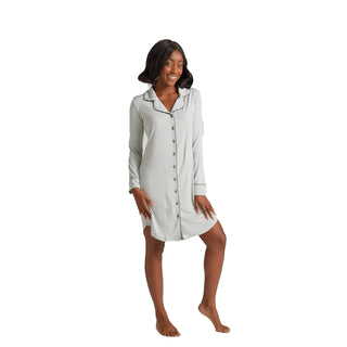 Faceplant Dreams Nightgown Nightshirt, Small, Fog