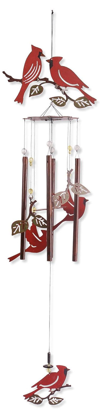 Sunset Vista Designs Garden Essentials Birds of a Feather Cardinals Wind Chime, 36-Inch Long