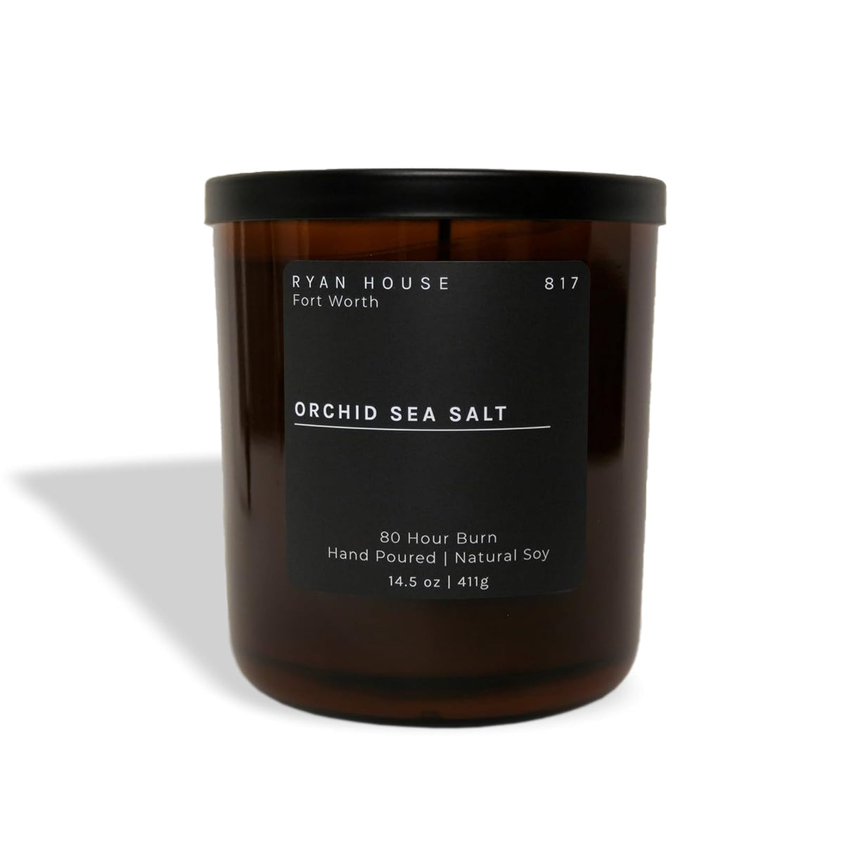 Ryan House Candles Candle, 14.5 ounce, Black
