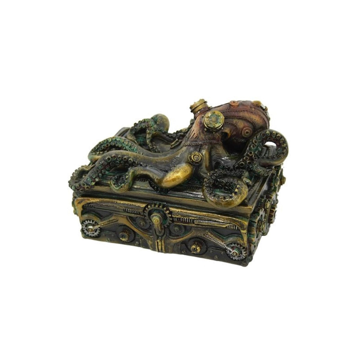 Pacific Giftware Storage Box, 5.5 x 5.5 x 3.5 inches, Bronze