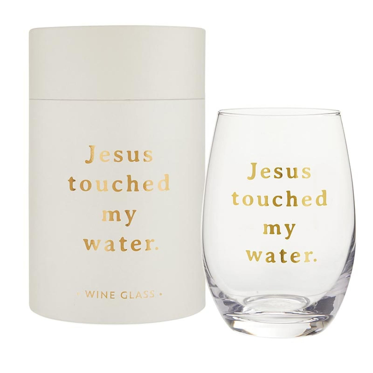 Santa Barbara Design Studio Drinking Cup, 17 Ounces, Jesus Touched My Water