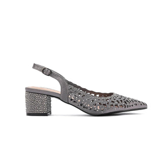 Lady Couture Shoes, 8, Pewter