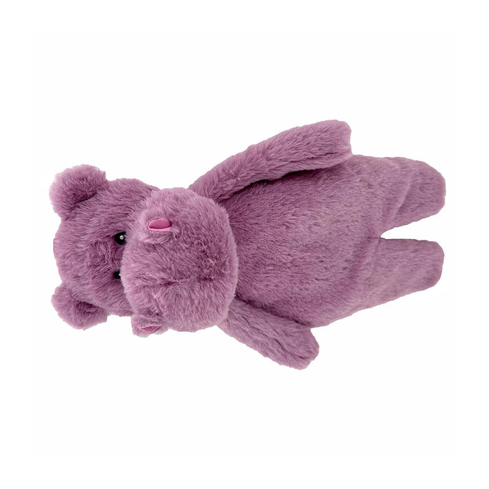 Pet Lou Floppy Hippo, 13-inch Height, Lavender, Super Soft, Animal Plush Toys