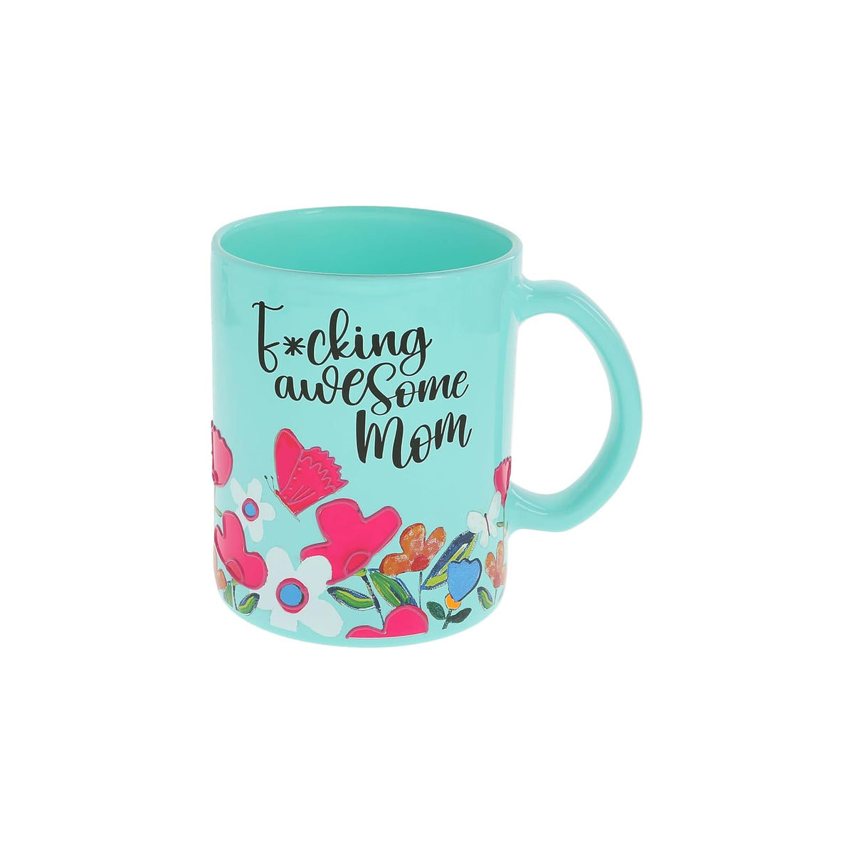 Pavilion Gift Company Drinking Cup, 18 Ounces, Blue, Pink, White, Green, Orange