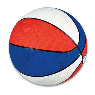 Rhode Island Novelty 7 Inch Red White & Blue Mini Basketballs, Pack of 5