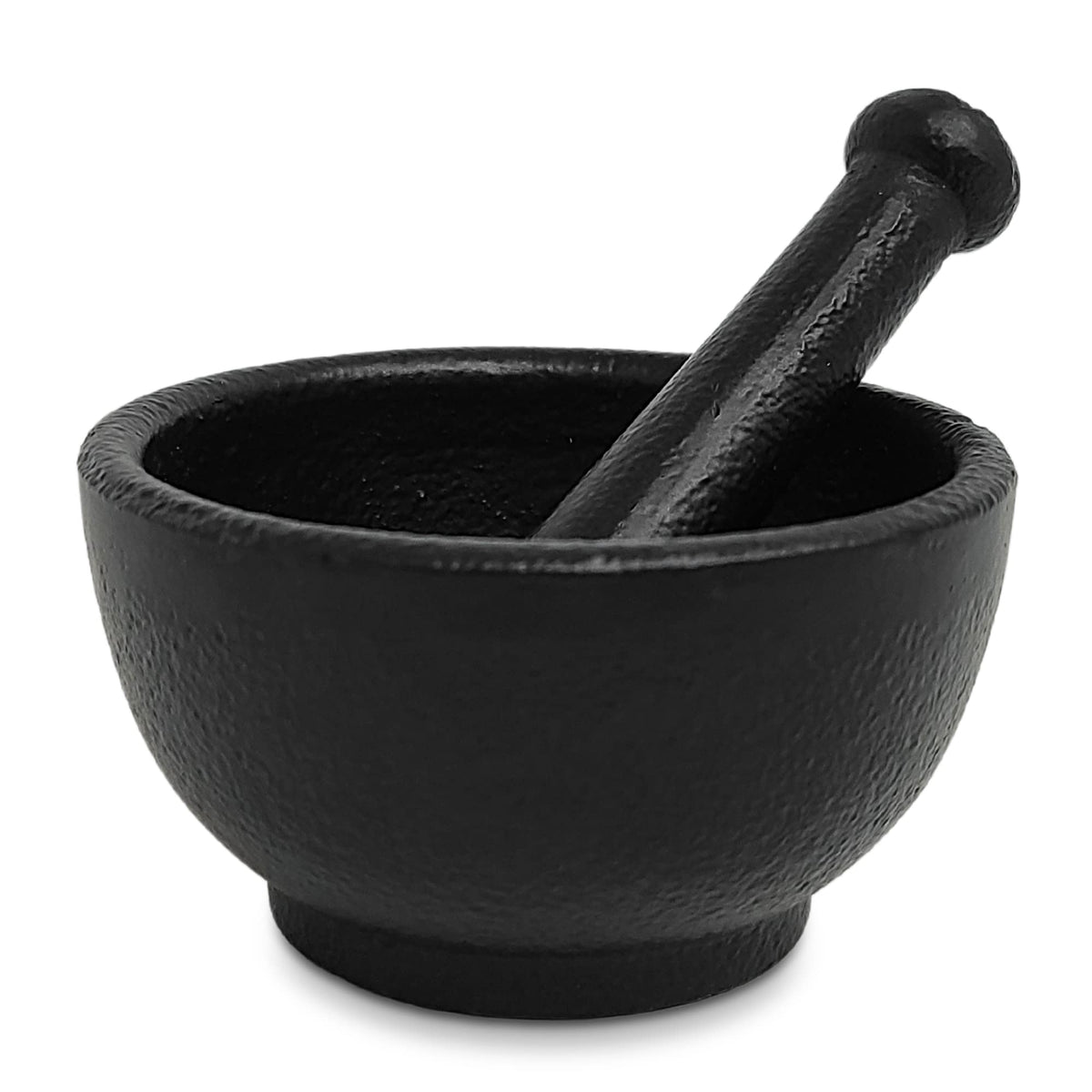 Cast Iron Mortar & Pestle Set, Herb Grinder, Pill Crusher, Molcajete. 3.5" Diameter Heavy Duty Cast Iron morter and pessel by New Age Imports, Inc (MP2- Cast Iron MP 3.5")