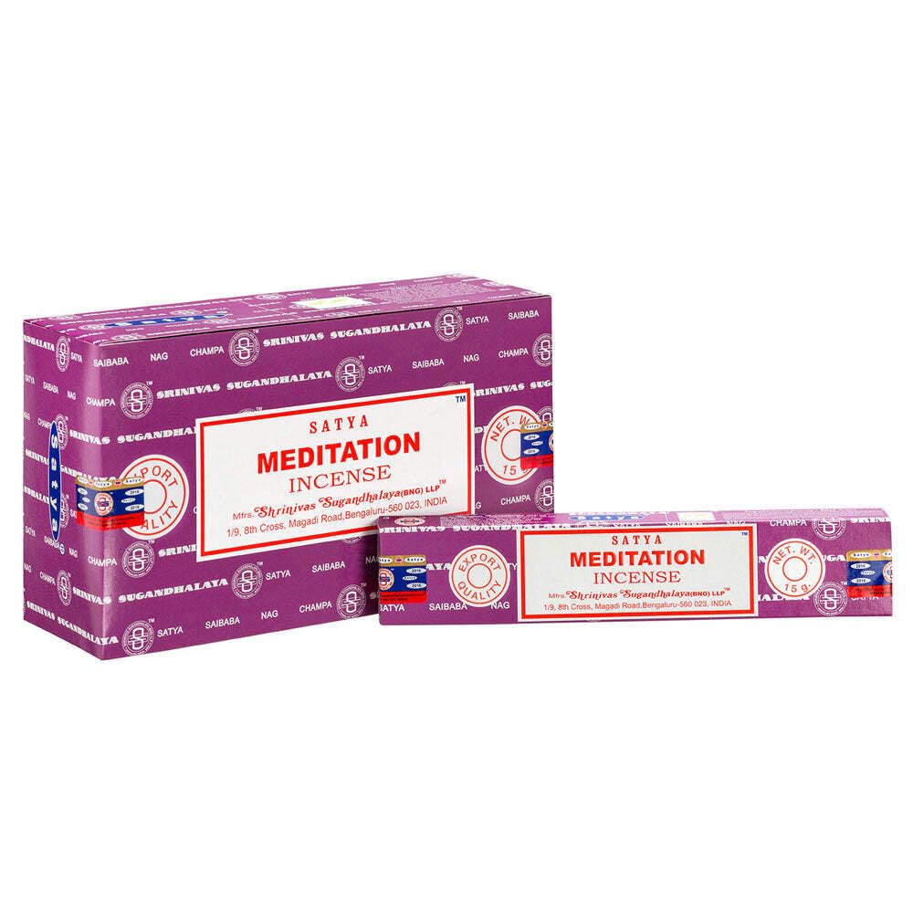 New Age Imports Satya Incense Sticks Meditation Incense Sticks 12 x 15 grams 180Grams