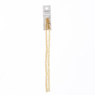 John Bead Craft Bead, 4mm x6mm, Transparent Topaz AB