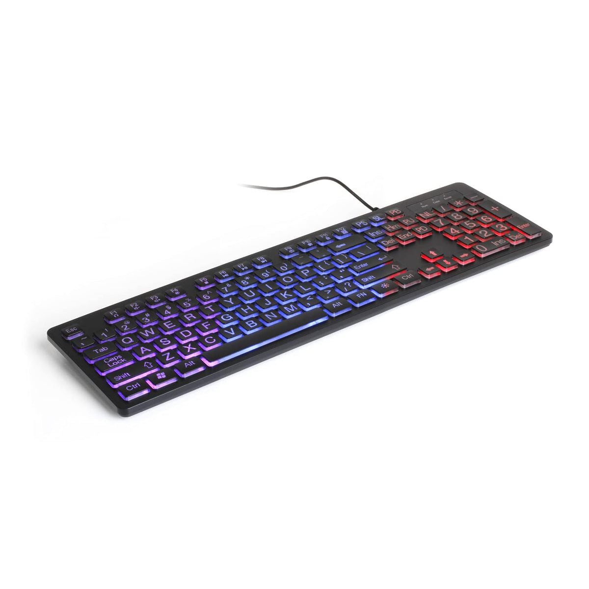 Aluratek Keyboards, Black, AKBLED01FS