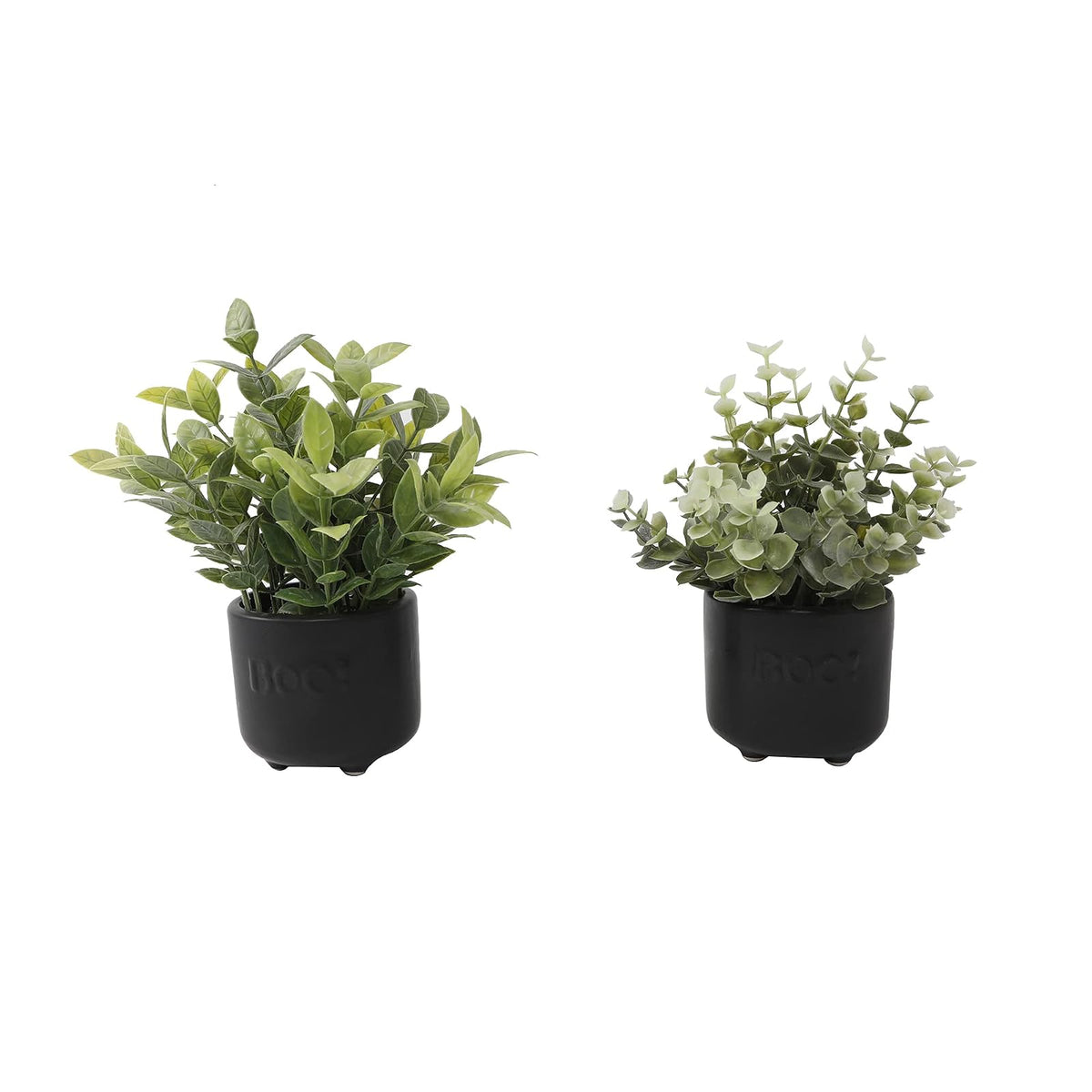 Flora Bunda Artificial Plant, Black