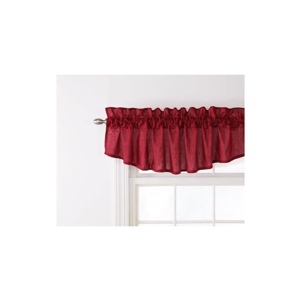Stylemaster Curtain, 16"W x 60"L (Pack of 1), Burgundy