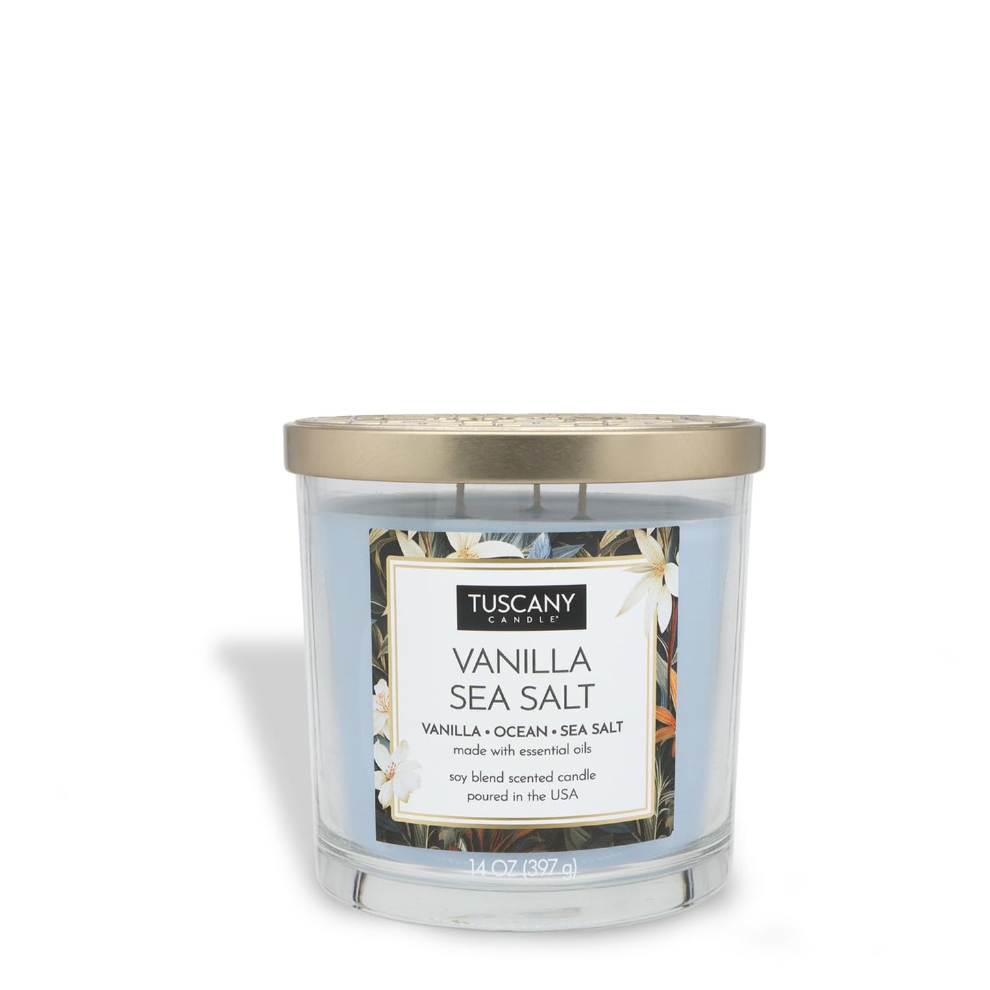 Empire Candle Tuscany 14 oz. Vanilla Sea Salt Soy Blend Jar Candle One Size (69646)