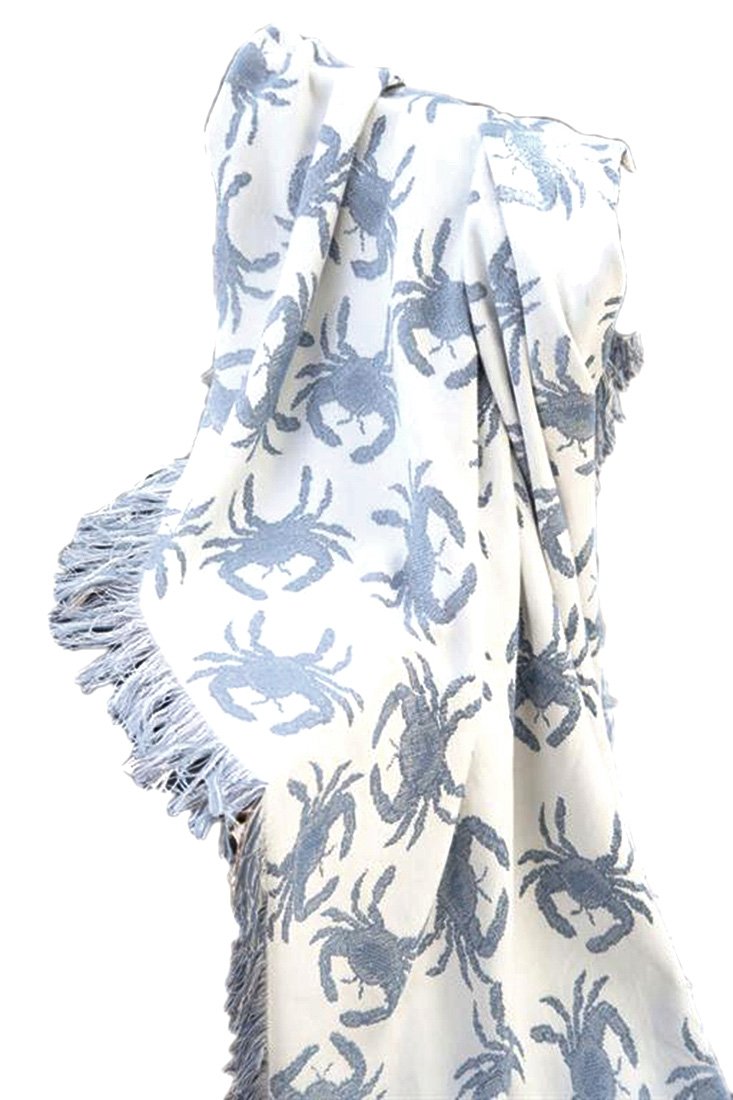 Manual MWW Blue Crab 50 X 60 Rayon Throw Each