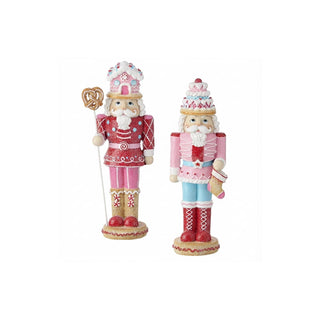 Regency International Figurine, 12.5 inches, Pink Red Blue White Tan