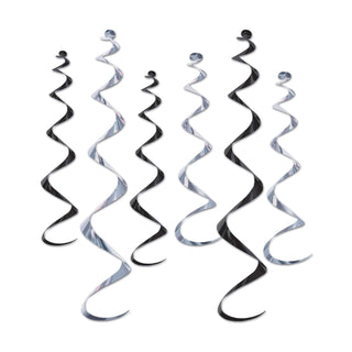 Beistle Decorative Cutout, 4-24" & 2-36", Black/Silver