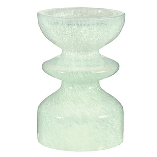 47th & Main Candle Holder, 4" Dia x 6" H, Green