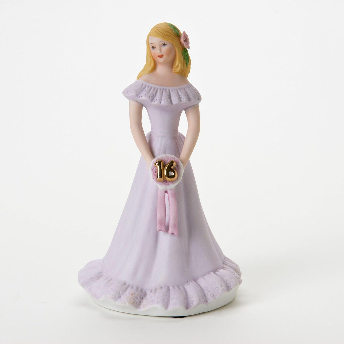 Enesco Figurine, 7.5 Inch, Golden,pink