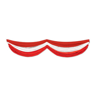 Beistle Banner, 70", Red/White