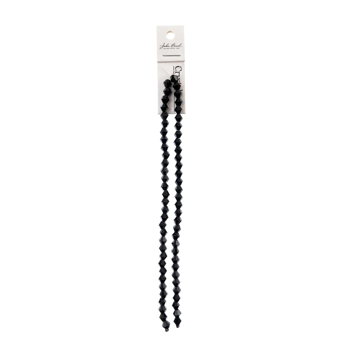 John Bead Craft Bead, 6mm, Opaque Black