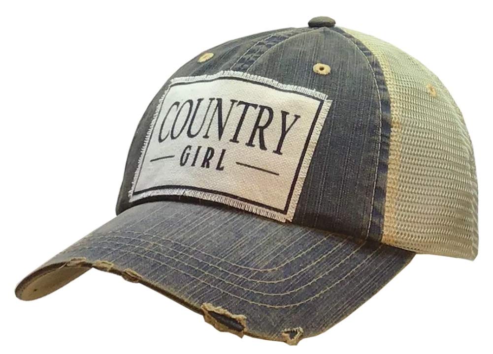 VINTAGE LIFE Hat, Country Girl (Denim Blue), Baseball