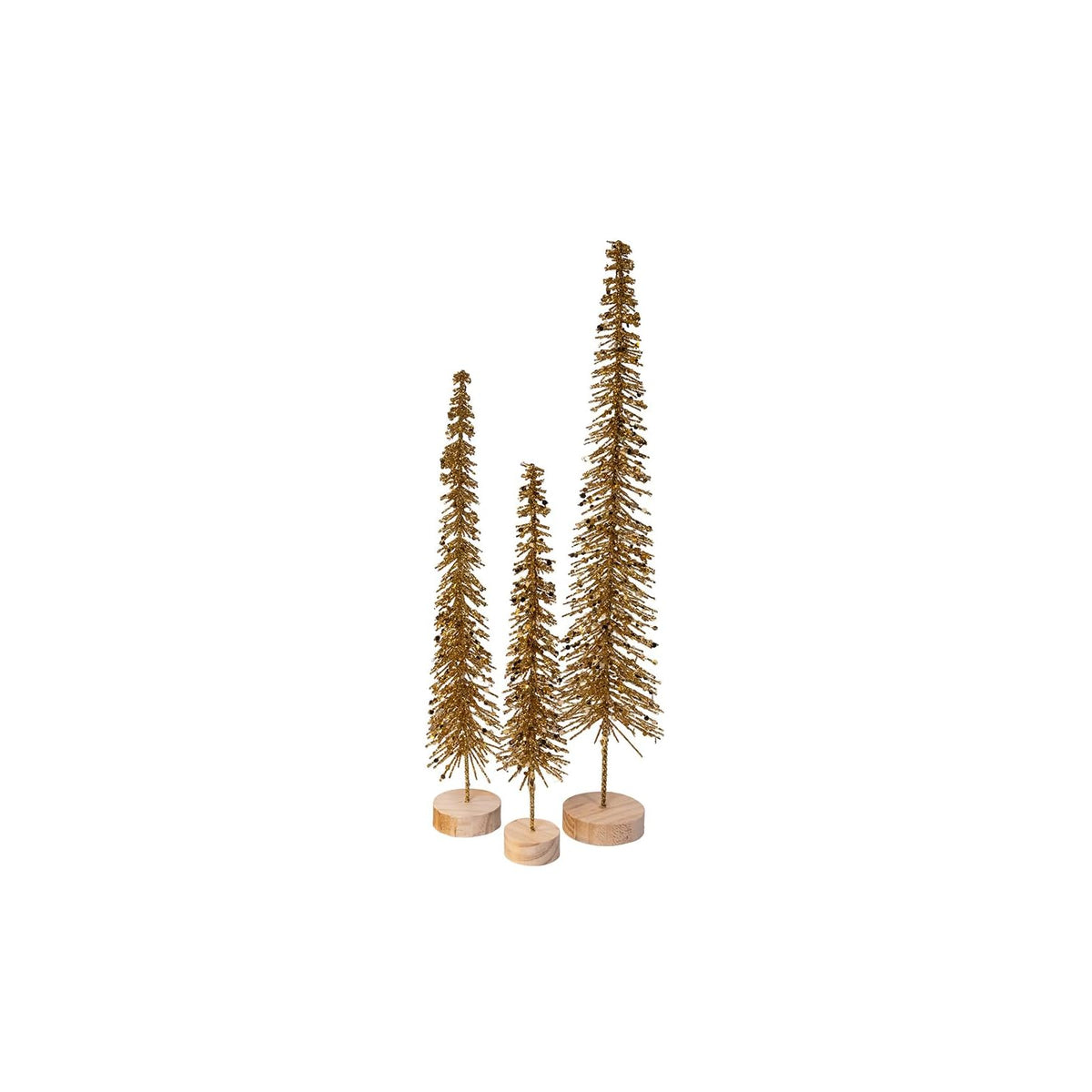 Kurt S. Adler Artificial Tree, 3.0" x 3.0" x 17.0", Gold