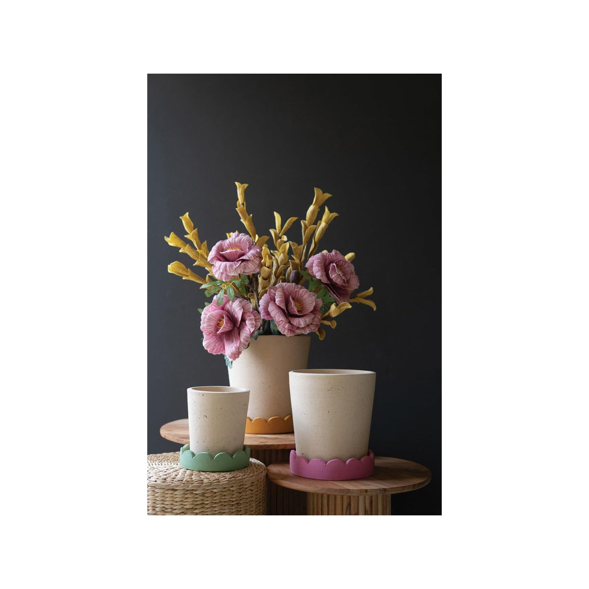 KALALOU Planter, White